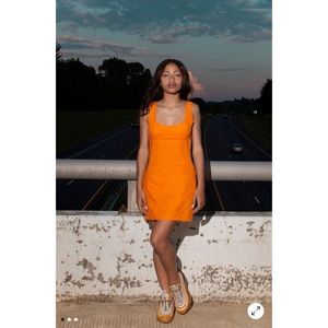 NEW! Urban Outfitters Kendall Linen Bodycon Dress